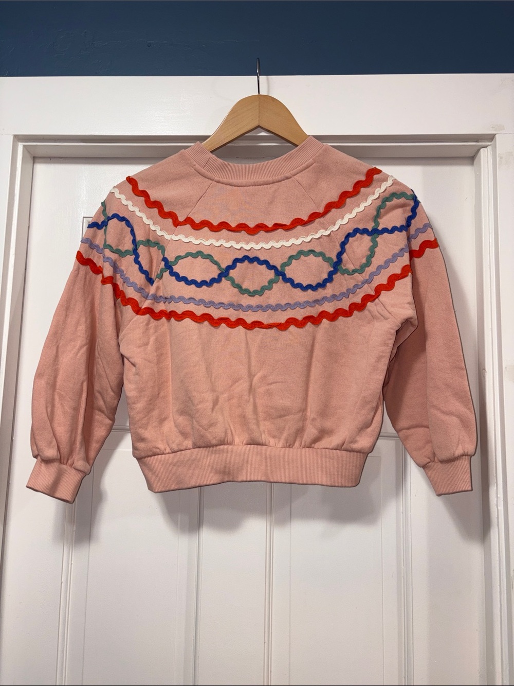 Molo Pink Ric Rac Crew Neck - Picture 2 of 5